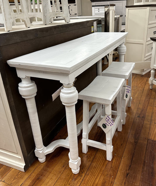 Lufkin Console Table, Sanded White