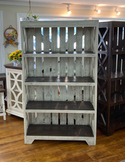 Crate Old White Bookcase