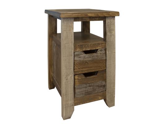 Antique Chairside Table