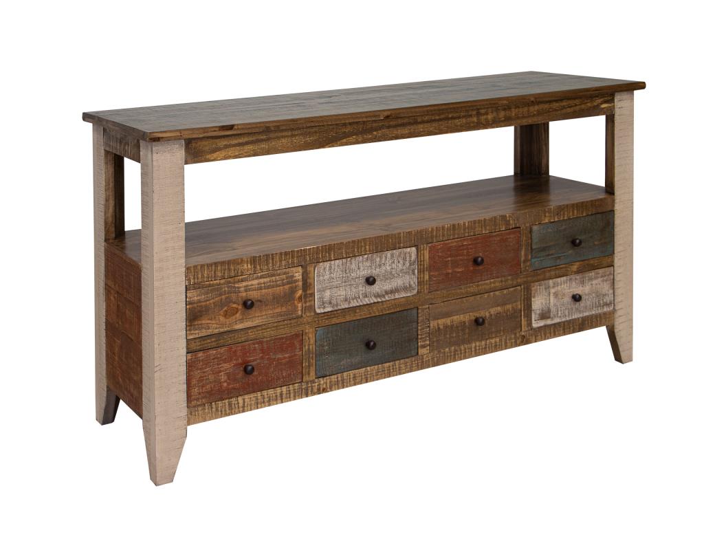 Antique Multicolor Sofa Table
