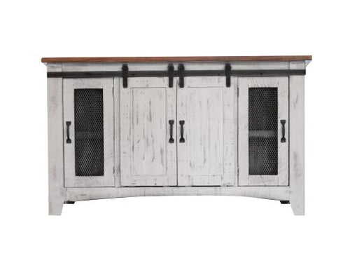 70" Pueblo White TV Stand