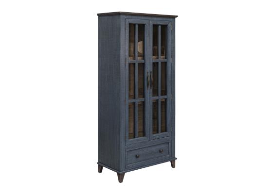 Toscana Blue Display Cabinet