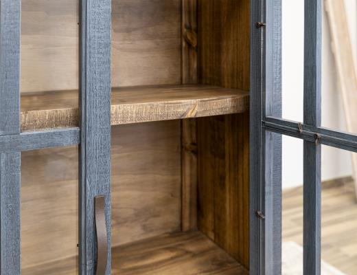 Toscana Blue Display Cabinet