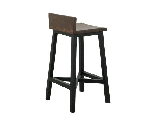 Pueblo Black Wooden Stool 30"