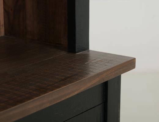 Pier 2 Door, Black Rub