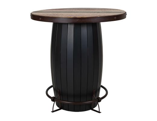 Antique Multicolor Bistro Table Black