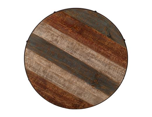 Antique Multicolor Bistro Table Black