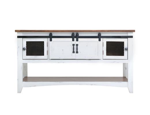 Pueblo White Sofa Console