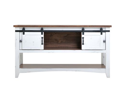 Pueblo White Sofa Console
