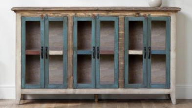 Antique Multicolor Console