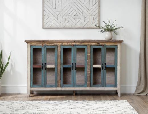 Antique Multicolor Console