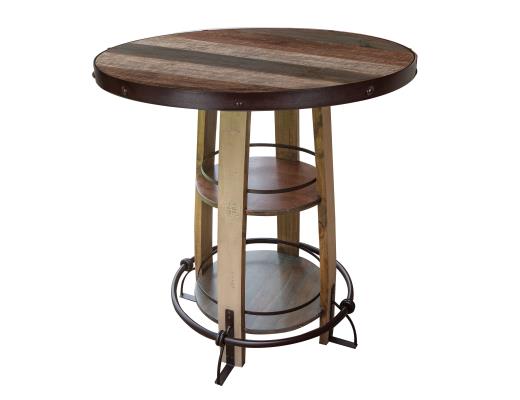 Antique Multicolor Bistro Table
