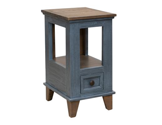 Toscana Blue Chairside Table