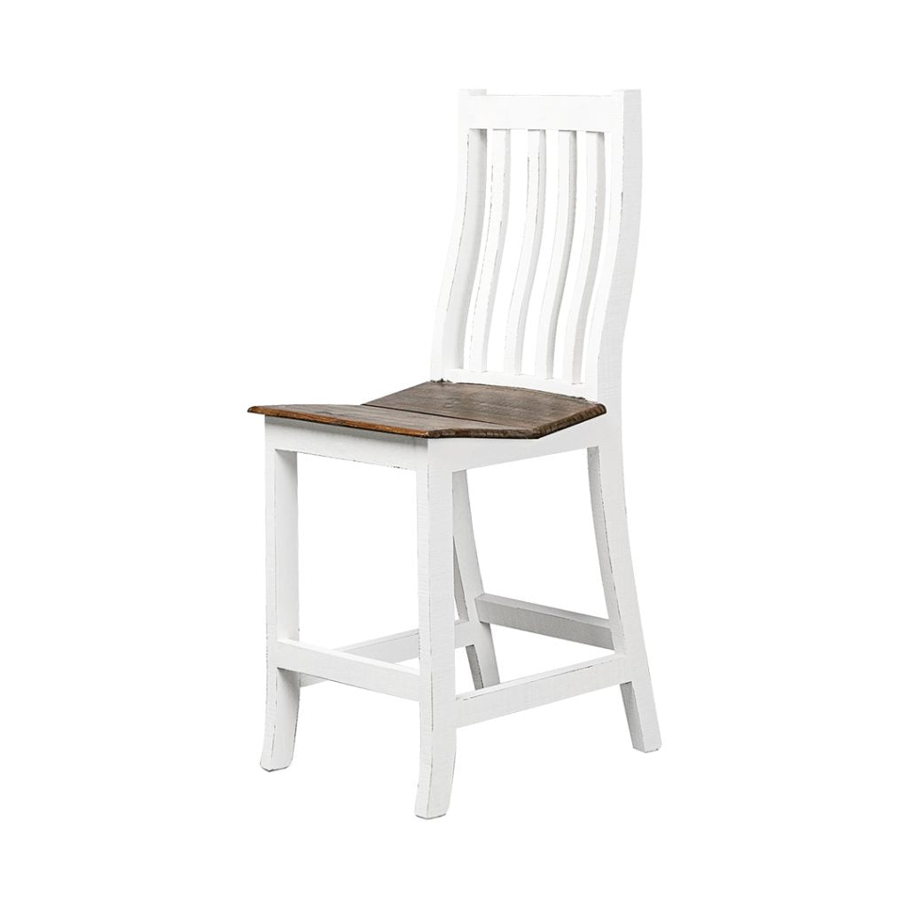 Slat Back Counter Stool