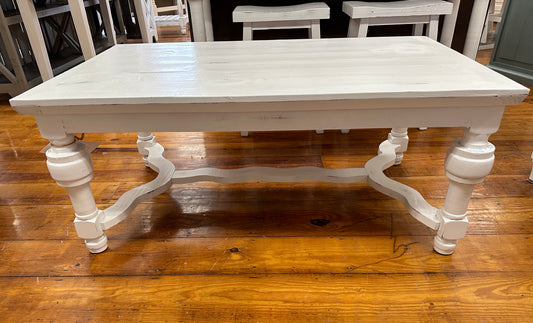 Lufkin Coffee Table, Sanded White