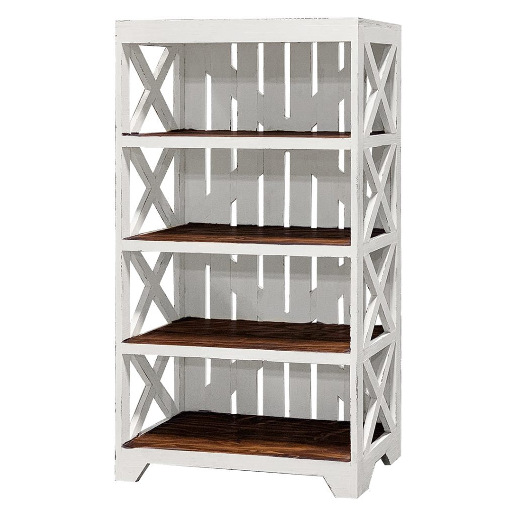 Denton Aged White Bookcase