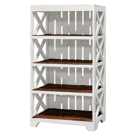 Denton Aged White Bookcase